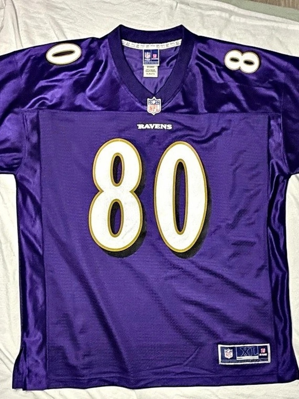 NFL Baltimore Ravens #80 Boykin jersey Purple XL Like New